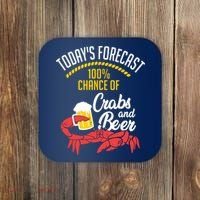 Crabs And Beer Chesapeake Blue Crab Shirts Crabbing Men Women Coaster thumb 0