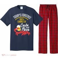 Crabs And Beer Chesapeake Blue Crab Shirts Crabbing Men Women Pajama Set thumb 0