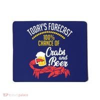 Crabs And Beer Chesapeake Blue Crab Shirts Crabbing Men Women Mousepad thumb 0