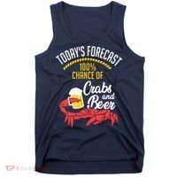 Crabs And Beer Chesapeake Blue Crab Shirts Crabbing Men Women Tank Top thumb 0