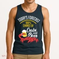 Crabs And Beer Chesapeake Blue Crab Shirts Crabbing Men Women Tank Top thumb 3