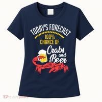 Crabs And Beer Chesapeake Blue Crab Shirts Crabbing Men Women Women's T-Shirt thumb 0