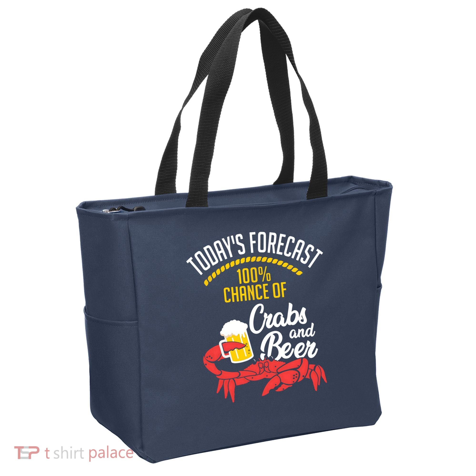 Crabs And Beer Chesapeake Blue Crab Shirts Crabbing Men Women Tote Bag