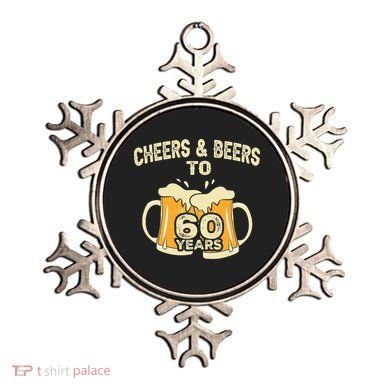 Cheers And Beers To 60 Years Old Birthday 60th Birthday Ornament