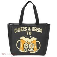 Cheers And Beers To 60 Years Old Birthday 60th Birthday Tote Bag thumb 0