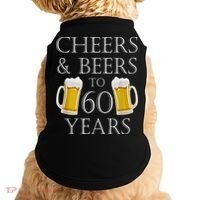 Cheers and Beers to 60 Years - 60th Birthday Gift Doggie Tank thumb 0