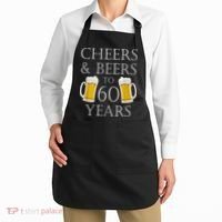 Cheers and Beers to 60 Years - 60th Birthday Gift Apron thumb 2