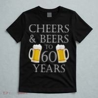 Cheers and Beers to 60 Years - 60th Birthday Gift T-Shirt thumb 5