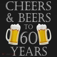 Cheers and Beers to 60 Years - 60th Birthday Gift Backpack thumb 2
