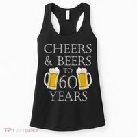 Cheers and Beers to 60 Years - 60th Birthday Gift Women's Tank Top thumb 0