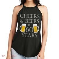 Cheers and Beers to 60 Years - 60th Birthday Gift Women's Perfect Tri Rocker Tank thumb 2