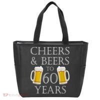 Cheers and Beers to 60 Years - 60th Birthday Gift Tote Bag thumb 0