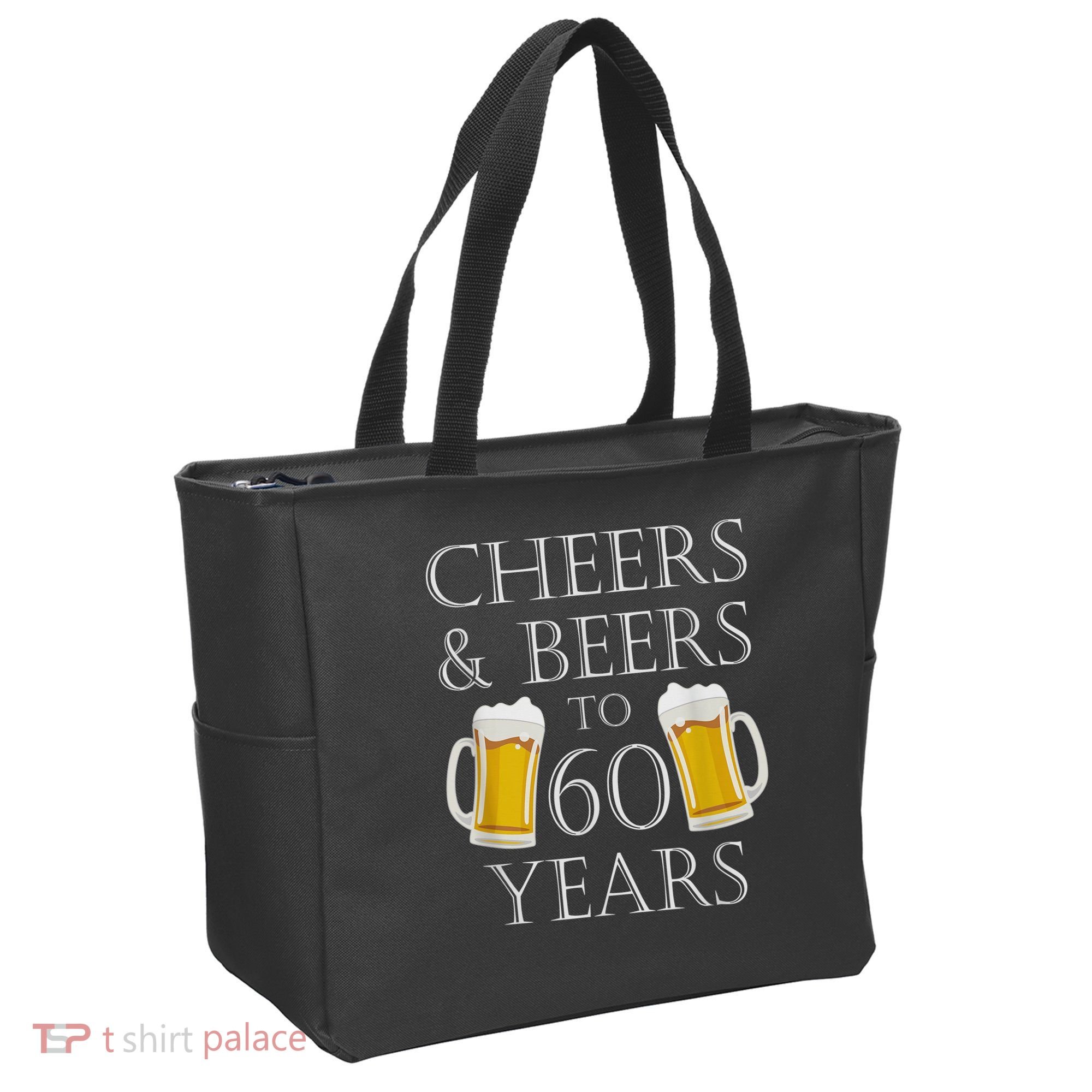 Cheers and Beers to 60 Years - 60th Birthday Gift Tote Bag