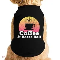 Coffee And Bocce Ball Cool Gift Doggie Tank thumb 0