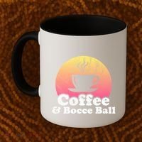 Coffee And Bocce Ball Cool Gift Coffee Mug thumb 2