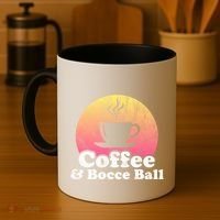 Coffee And Bocce Ball Cool Gift Coffee Mug thumb 4