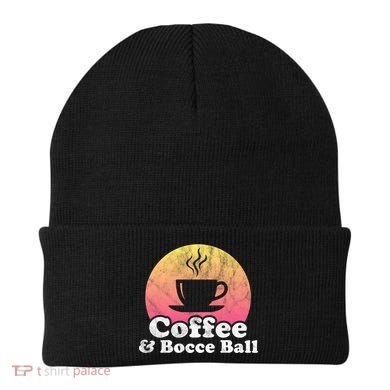 Coffee And Bocce Ball Cool Gift Beanie