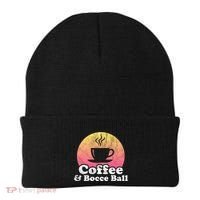 Coffee And Bocce Ball Cool Gift Beanie thumb 0