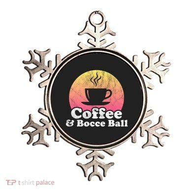 Coffee And Bocce Ball Cool Gift Ornament
