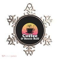 Coffee And Bocce Ball Cool Gift Ornament thumb 0