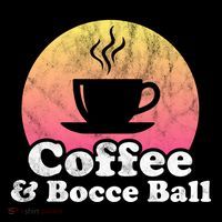 Coffee And Bocce Ball Cool Gift Ornament thumb 1