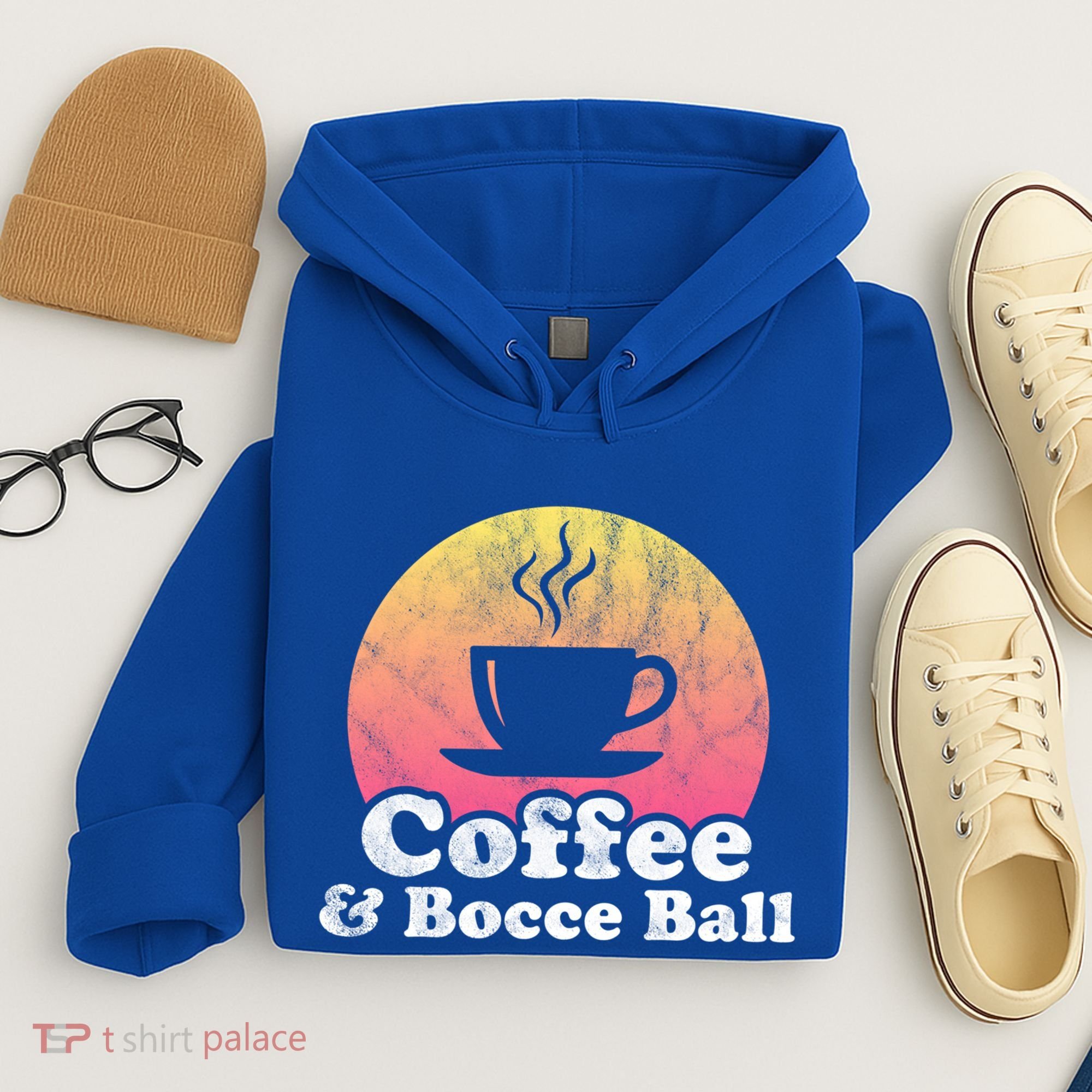 Coffee And Bocce Ball Cool Gift Hoodie