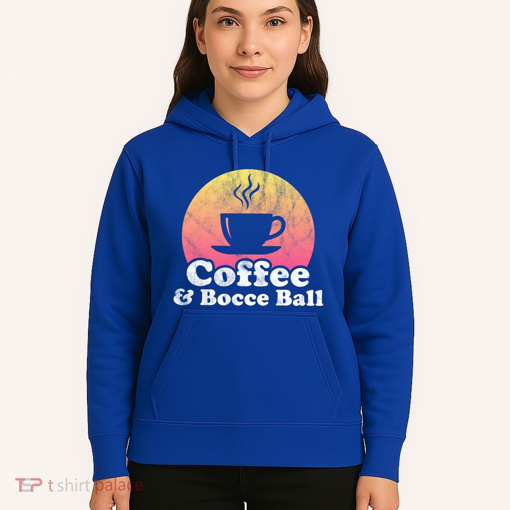 Coffee And Bocce Ball Cool Gift Hoodie