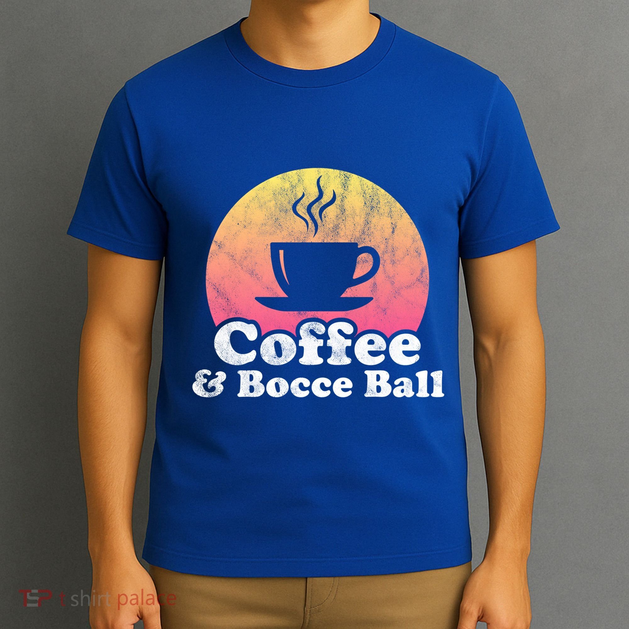 Coffee And Bocce Ball Cool Gift T-Shirt