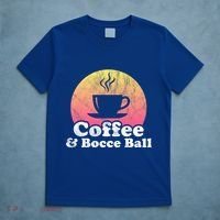 Coffee And Bocce Ball Cool Gift T-Shirt thumb 5
