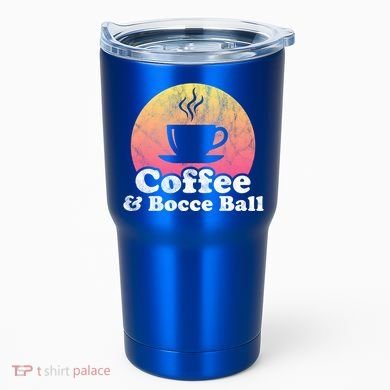 Coffee And Bocce Ball Cool Gift Tumbler