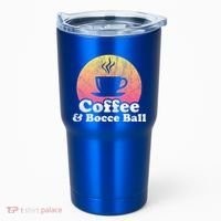 Coffee And Bocce Ball Cool Gift Tumbler thumb 0