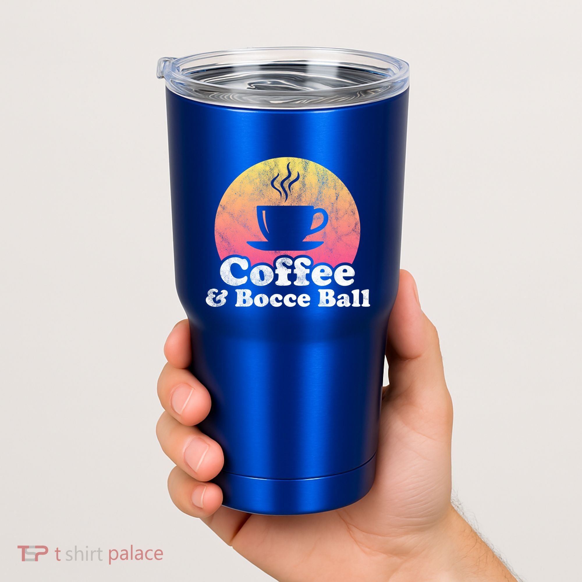 Coffee And Bocce Ball Cool Gift Tumbler
