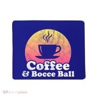 Coffee And Bocce Ball Cool Gift Mousepad thumb 0