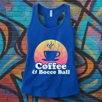 Coffee And Bocce Ball Cool Gift Women's Tank Top thumb 3