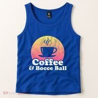 Coffee And Bocce Ball Cool Gift Tank Top thumb 2