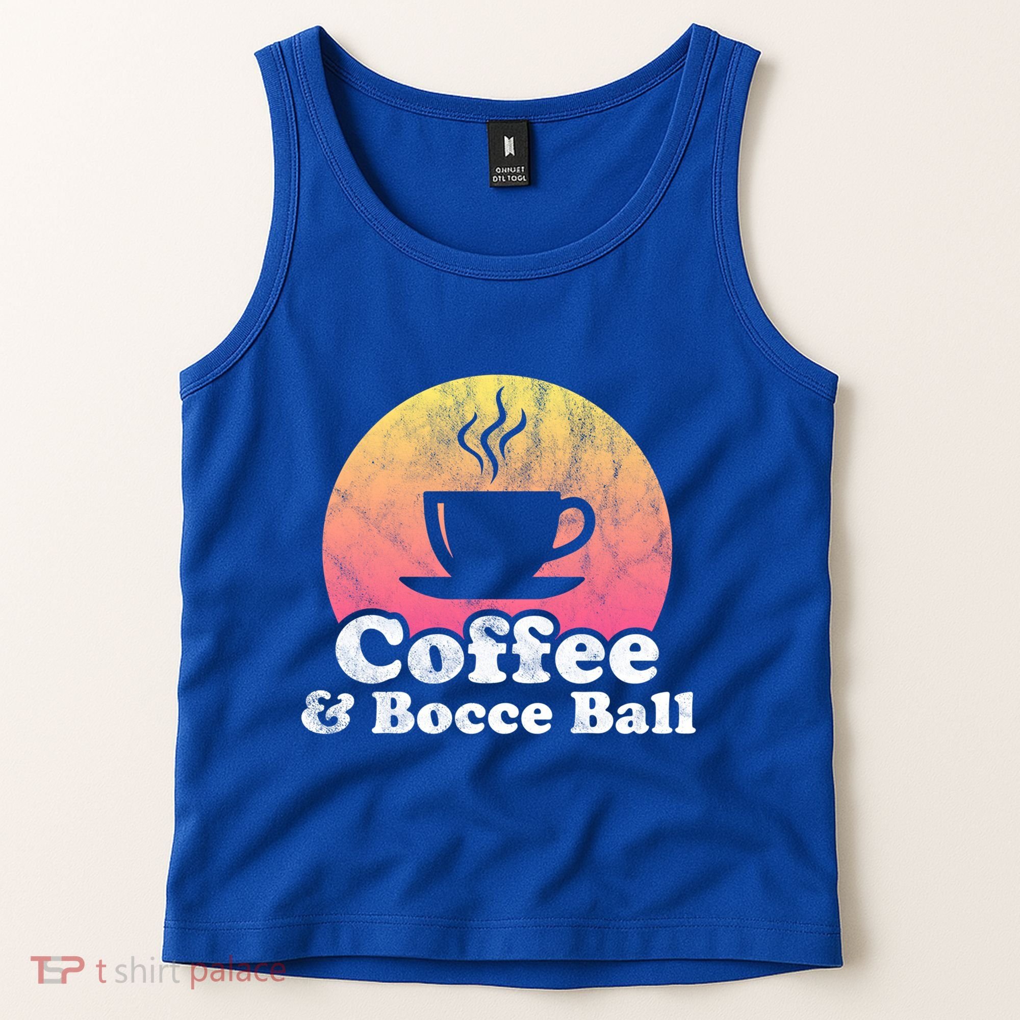 Coffee And Bocce Ball Cool Gift Tank Top