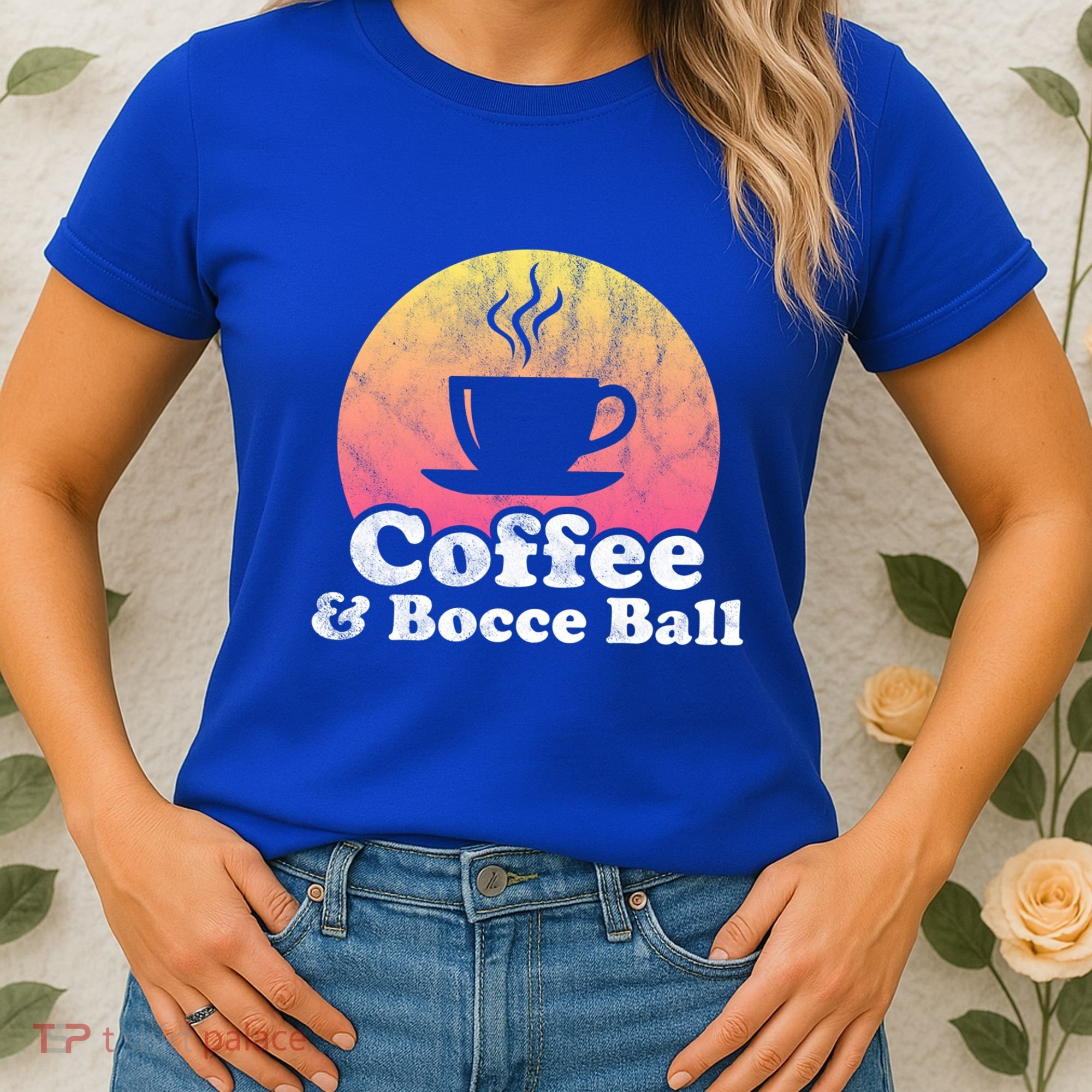 Coffee And Bocce Ball Cool Gift Women's T-Shirt