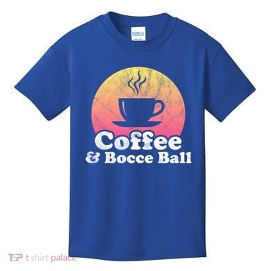 Coffee And Bocce Ball Cool Gift Kids T-Shirt