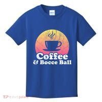 Coffee And Bocce Ball Cool Gift Kids T-Shirt thumb 0