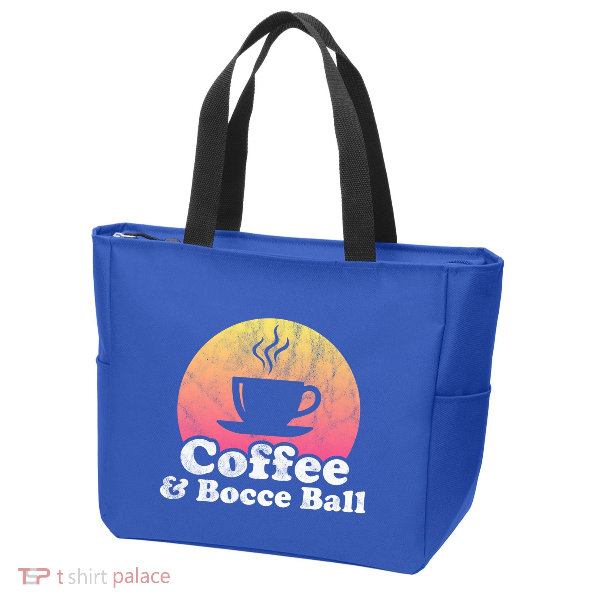 Coffee And Bocce Ball Cool Gift Tote Bag