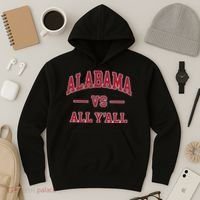 Co. Alabama ' Black Cotton Polyester Blend Modern Classic Hoodie thumb 3