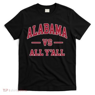 Co. Alabama ' Black Cotton Polyester Blend Modern Classic T-Shirt