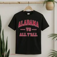 Co. Alabama ' Black Cotton Polyester Blend Modern Classic T-Shirt thumb 2