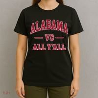 Co. Alabama ' Black Cotton Polyester Blend Modern Classic T-Shirt thumb 4