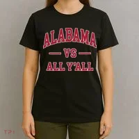 Co. Alabama ' Black Cotton Polyester Blend Modern Classic T-Shirt thumb 4