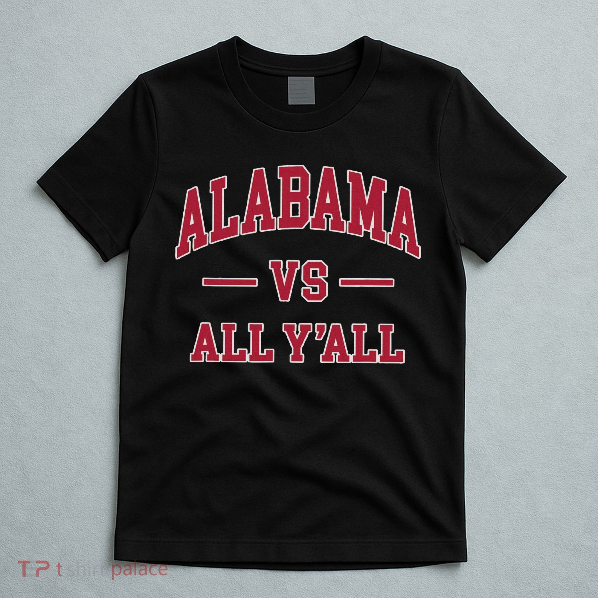 Co. Alabama ' Black Cotton Polyester Blend Modern Classic T-Shirt