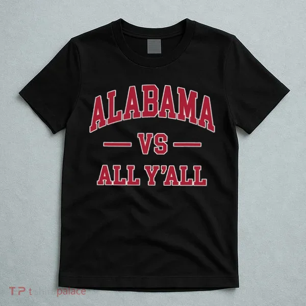 Co. Alabama ' Black Cotton Polyester Blend Modern Classic T-Shirt