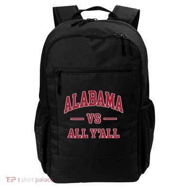 Co. Alabama ' Black Cotton Polyester Blend Modern Classic Backpack