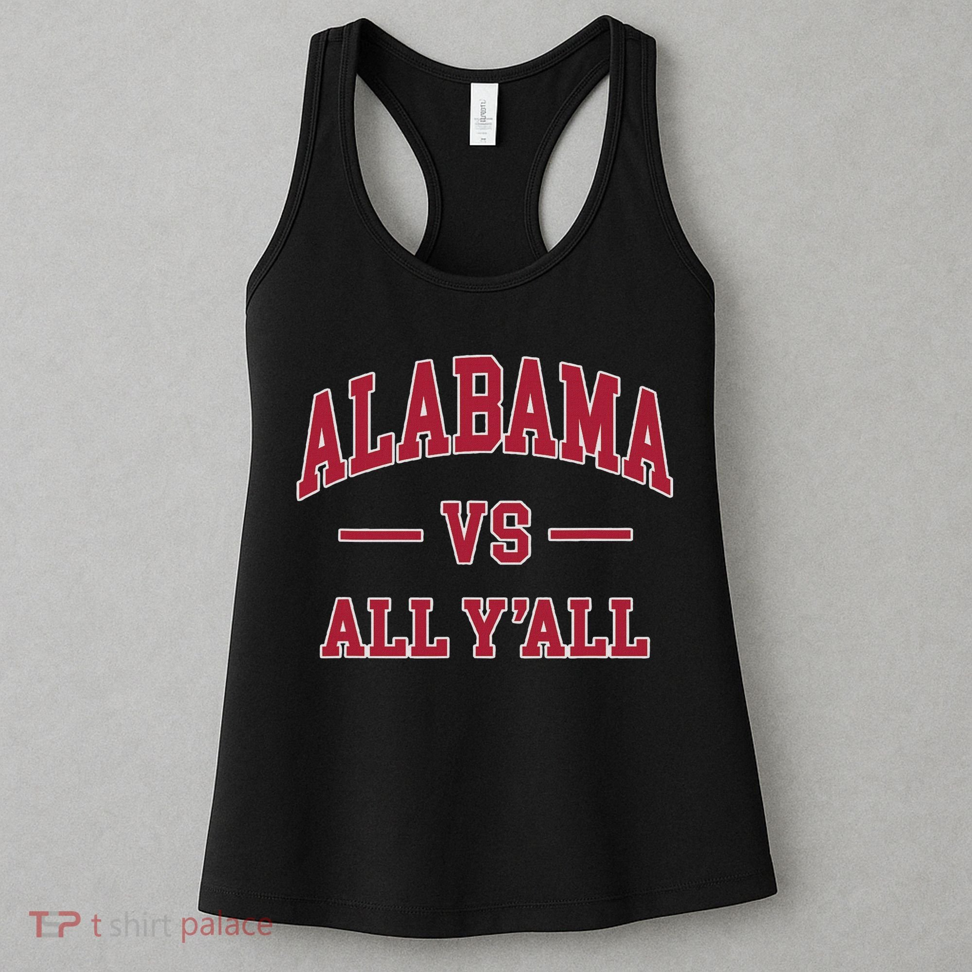 Co. Alabama ' Black Cotton Polyester Blend Modern Classic Women's Tank Top
