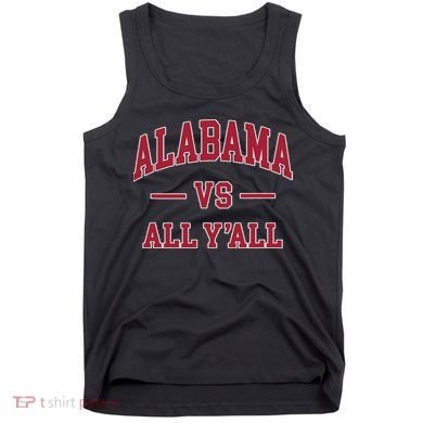 Co. Alabama ' Black Cotton Polyester Blend Modern Classic Tank Top